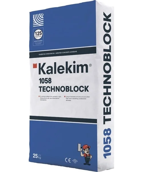 Kalekim 1058 TECHNOBLOCK Gazbeton Yapıştırıcısı 25 kg